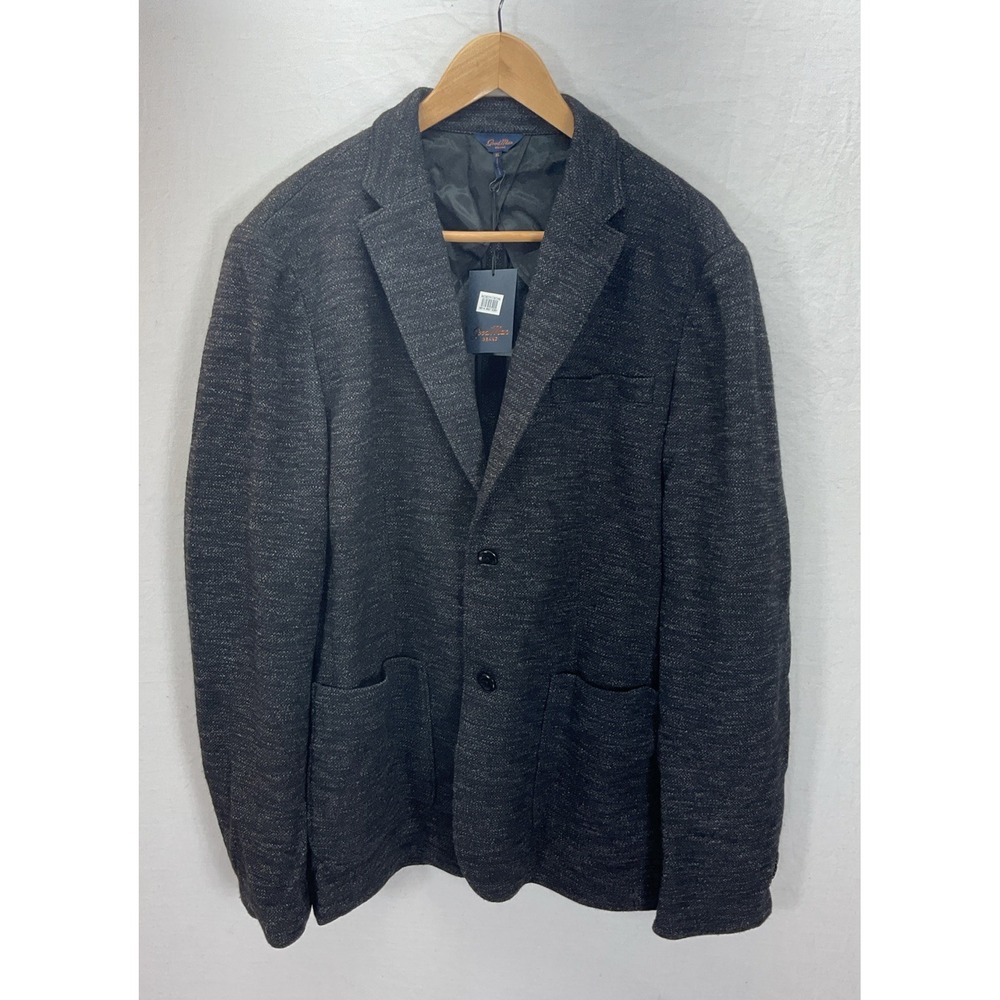 NEW GOODMAN BRAND JACKET‎ BLAZER SPORT COAT Black MENS SIZE XL wool blend knit